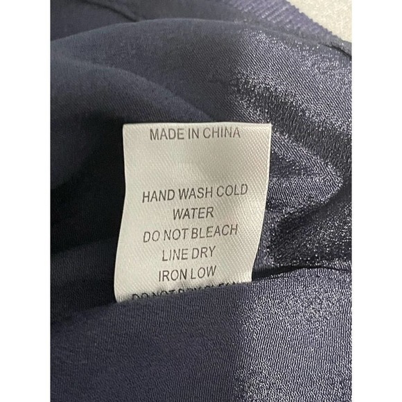 HYFVE Women's Corduroy Mini Skirt Side Slit Blue Size Large - Picture 5 of 6